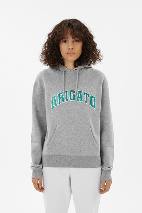 COLLEGE LOGO HOODIE GREY MELANGE by Axel Arigato