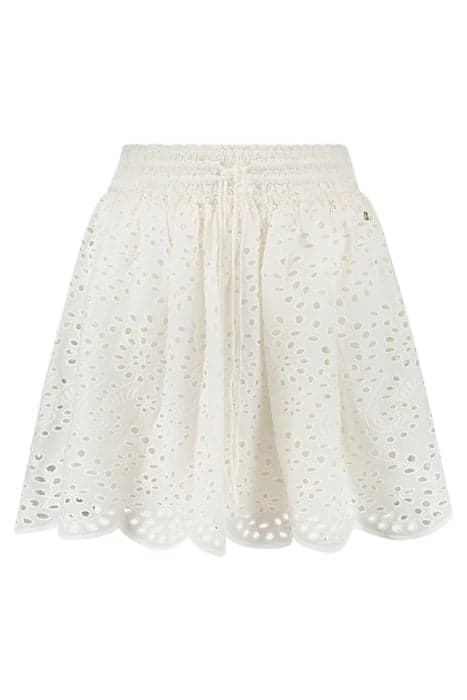 REBECY BRODERIE SKIRT OFF WHITE by NIKKIE