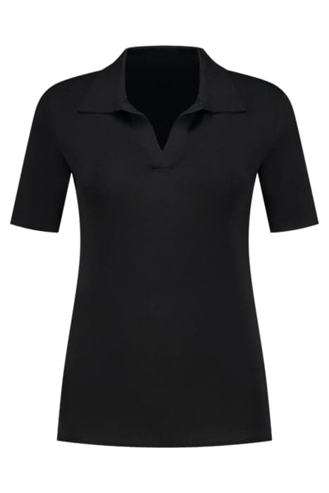 JOLIE POLO TOP BLACK by NIKKIE