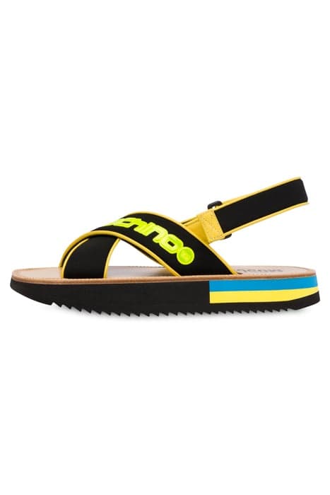 MIX & MATCH NEOPRENE SANDALS BLACK by Moschino