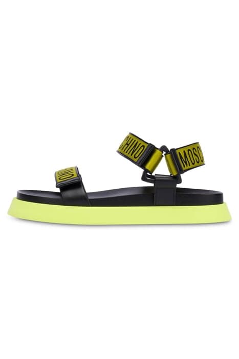 MULTI LOGO SANDALS YELLOW by Moschino