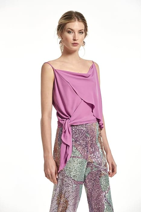 CHIFFON MONET TOP VIOLET by OKY