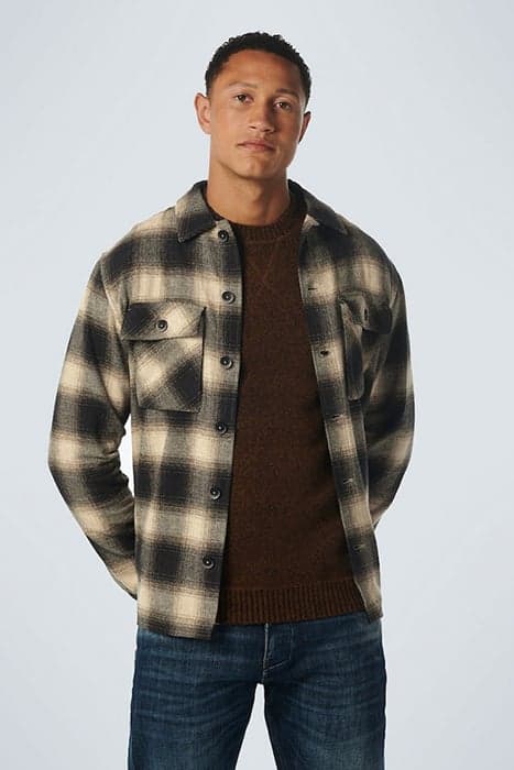 OVERSHIRT BUTTON CLOSURE CHECK STONE by No Excess