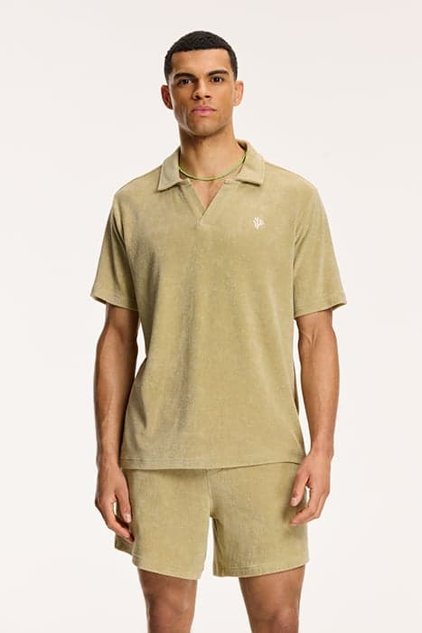 MEN NICO TOWELING POLO BEIGE by Shiwi