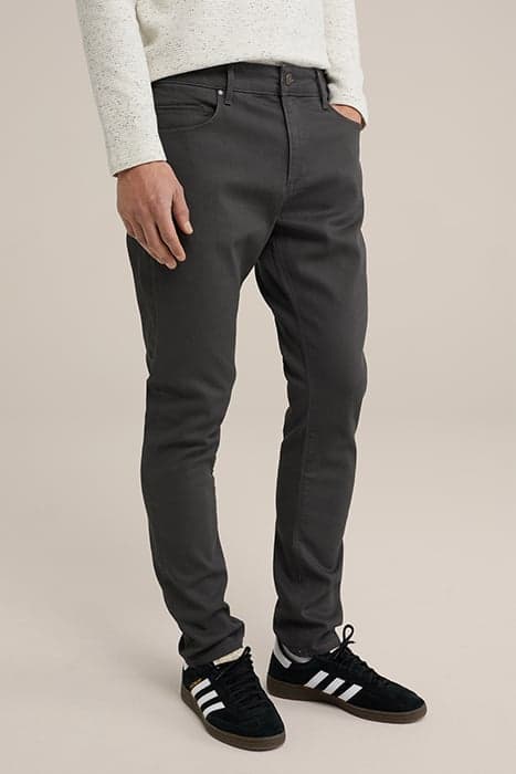 5POCKET MID WAIST DARK GREY by WE Fashion