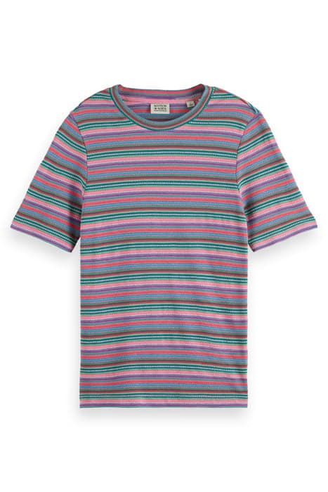 TEXTURED STRIPE SLIM FIT T-SHIRT BEACH STRIPE by Scotch & Soda