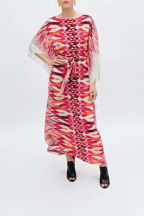 IKKS X GIGEEZ FUCHSIA ETHNIC MOTIF LONG DRESS by IKKS