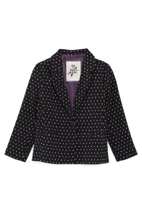 GIRLS’ BLACK MINIMALIST PRINT JACKET by IKKS