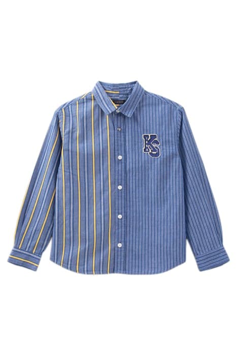 BOYS’ BLUE SHIRT WITH STRIPED MIX by IKKS