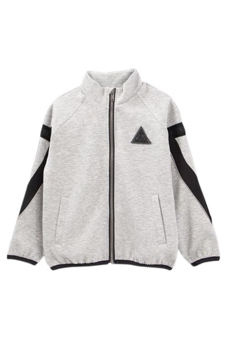 BOYS’ GREY CARDIGAN WITH BLACK AND REFLECTIVE DETAILS by IKKS