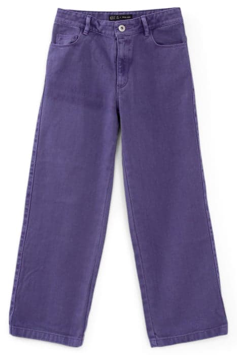 GIRLS’ PURPLE UPCYCLED WIDE LEG JEANS by IKKS