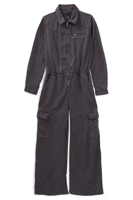 GIRLS’ GREY LYOCELL® ZIPPED JUMPSUIT by IKKS