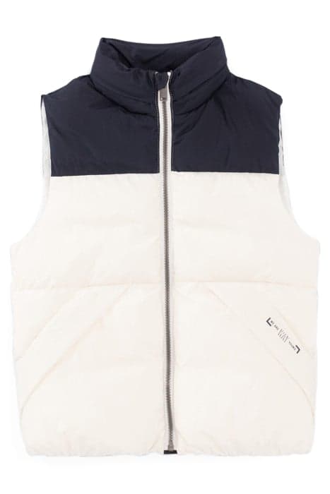 BOYS’ WHITE AND NAVY BODYWARMER by IKKS