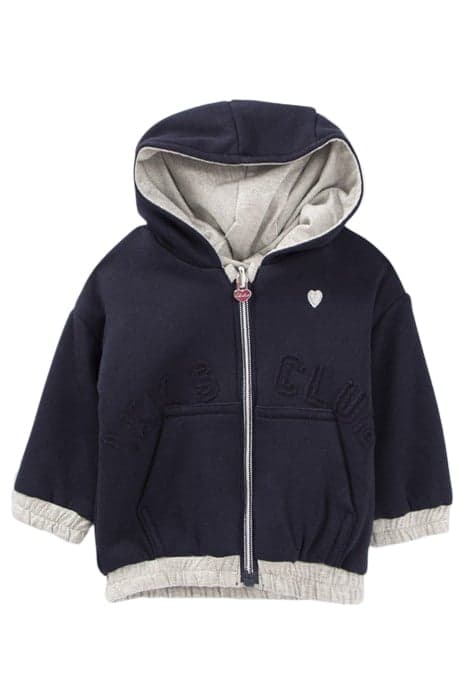 BABY GIRLS’ GREY LUREX/NAVY CARDIGAN by IKKS