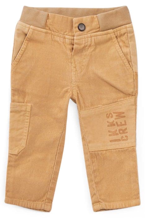 BABY BOYS’ CAMEL MIXED-FABRIC ELASTICATED TROUSERS by IKKS