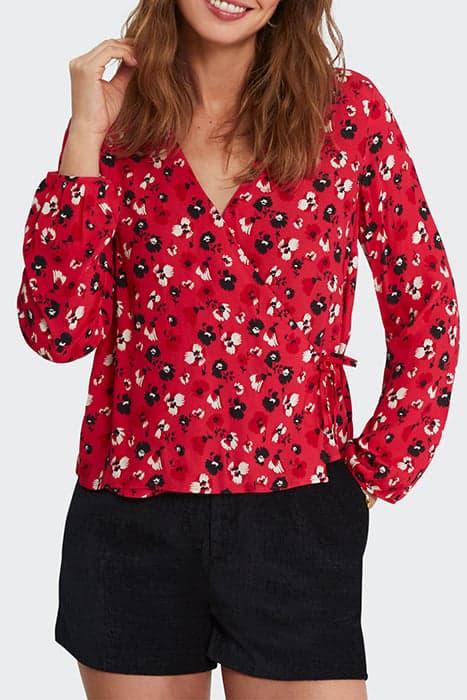 FLASH PINK ROCK FLORAL PRINT BLOUSE by ICODE