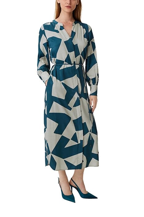 COMMA DRESSES BLUE GREEN by Comma