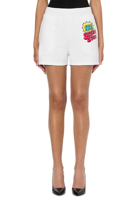 MOSCHINO MOSCHINO SESAME STREET© FLEECE SHORTS WHITE by Moschino