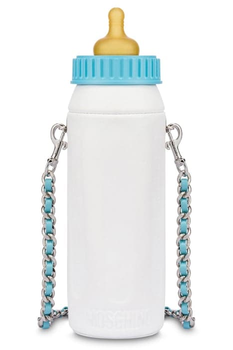 BABY BOTTLE BAG WHITE by Moschino