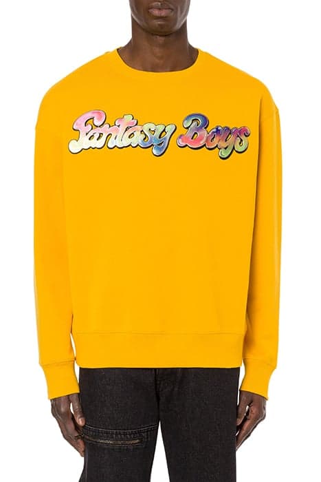 FANTASY BOYS ORGANIC COTTON SWEATSHIRT YELLOW by Moschino