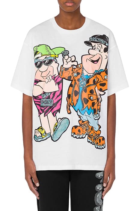 MOSCHINO X THE FLINTSTONES™ T-SHIRT WHITE by Moschino