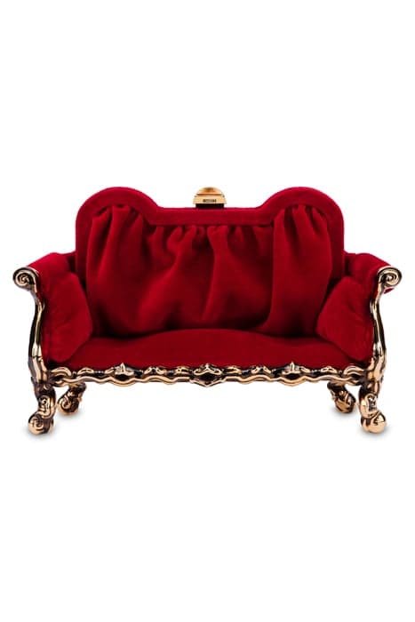 BAROQUE SOFA BAG RED by Moschino