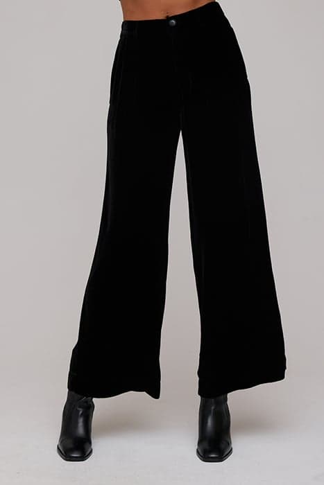 PLEATED WIDE LEG TROUSER BLACK by Bella Dahl