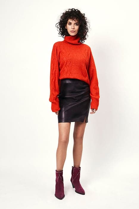 TOKYO TURTLE NECK SWEATER AMBER ORANGE by Dante6