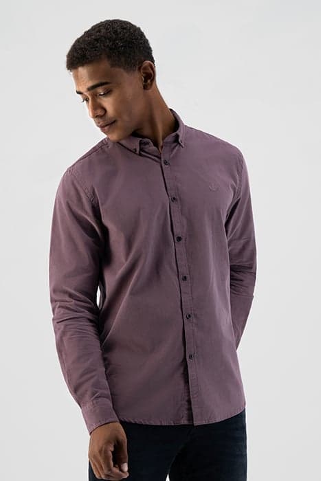 BUTTON DOWN SHIRT BABYCORD MAUVE by Dstrezzed