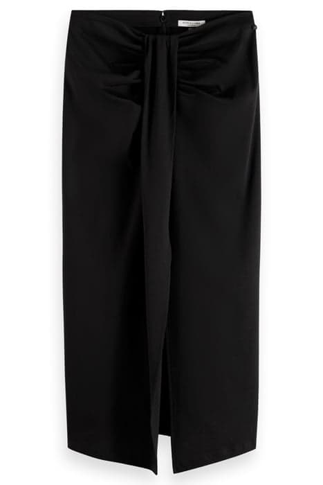 SKIRT WITH DRAPE DETAIL EVENING BLACK by Scotch & Soda