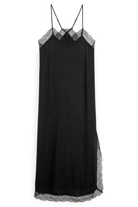 CAMI DRESS WITH LACE DETAIL EVENING BLACK by Scotch & Soda