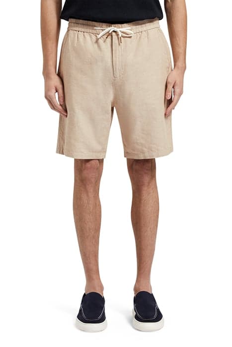 FAVE- COTTON/LINEN TWILL BERMU SEASTONE by Scotch & Soda