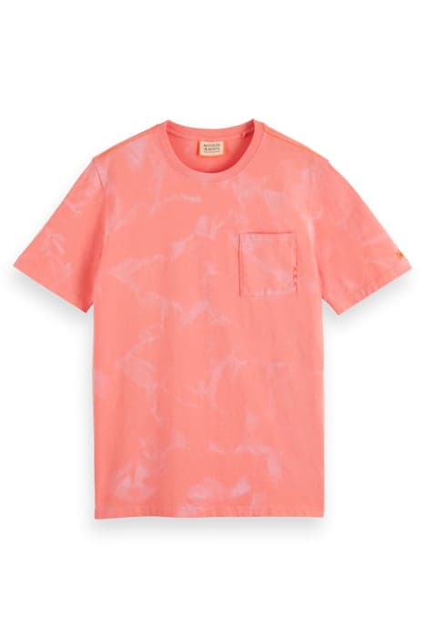 WASHED POCKET T-SHIRT CORAL REEF by Scotch & Soda