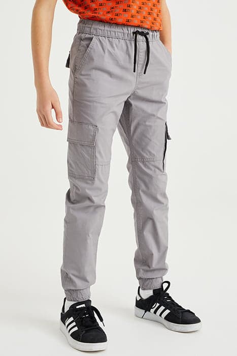 CARGO PANTS LIGHT GREY by WE Fashion