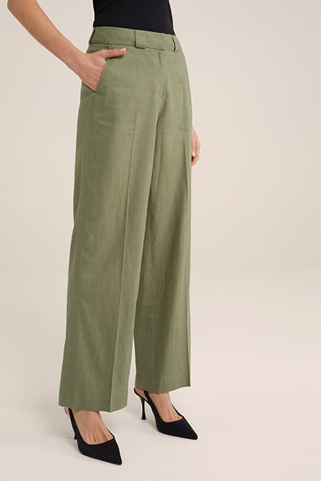 TROUSER OLIVE GREEN by WE Fashion