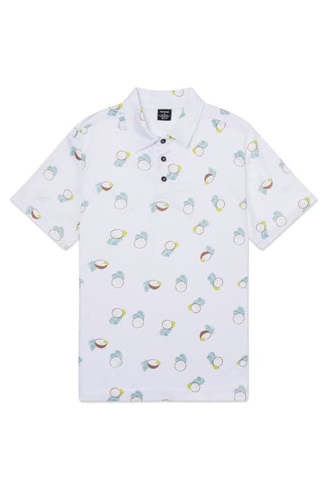 H2O-DRI ACE FIESTA MESH POLO SHORT SLEEVE WHT COMBO by Hurley