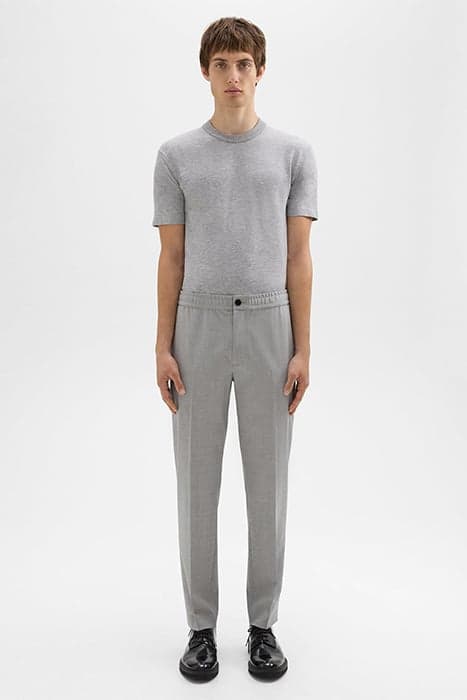 LARIN DRAWSTRING PANT IN STRETCH WOOL VAPOR MELANGE by THEORY