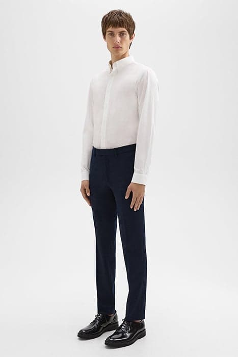 ZAINE TAB PANT IN TEXTURED GABARDINE BALTIC by THEORY