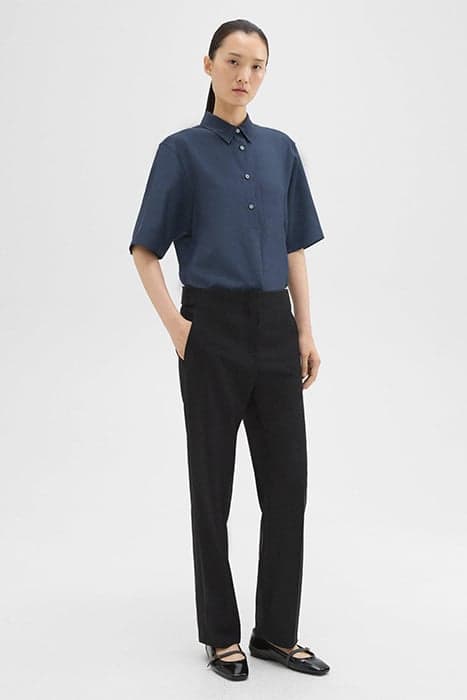 ADJUSTABLE WOOL GABARDINE PANT BLACK by THEORY