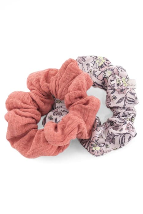 GIRLS’ PINK/FLOWER PRINT SCRUNCHIES BLUSH by IKKS