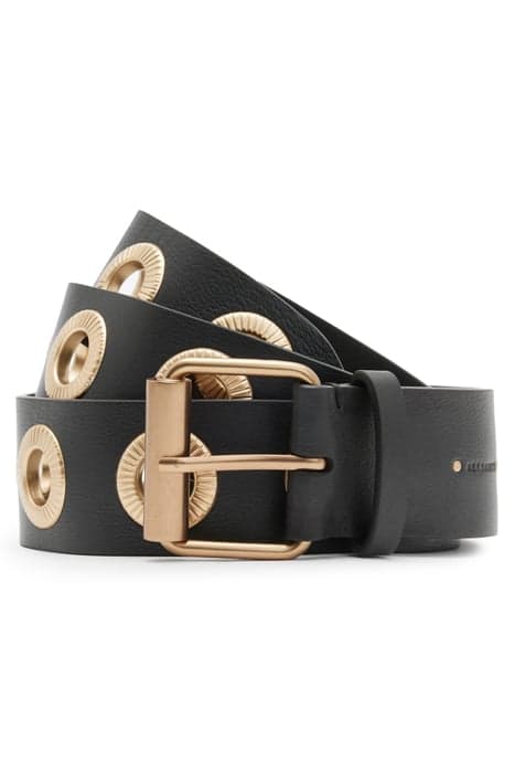 DAISIE BELT BLACK/WARM BRASS by AllSaints