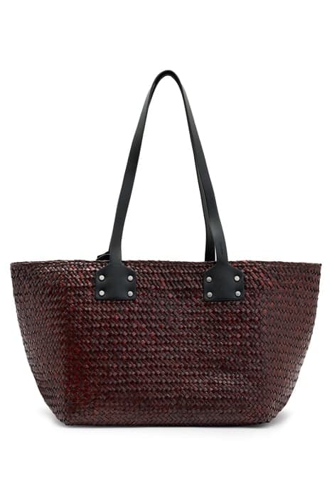 MOSLEY STRAW TOTE PEAT BROWN by AllSaints