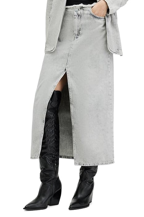 HONOR MAXI SKIRT SNOW GREY by AllSaints