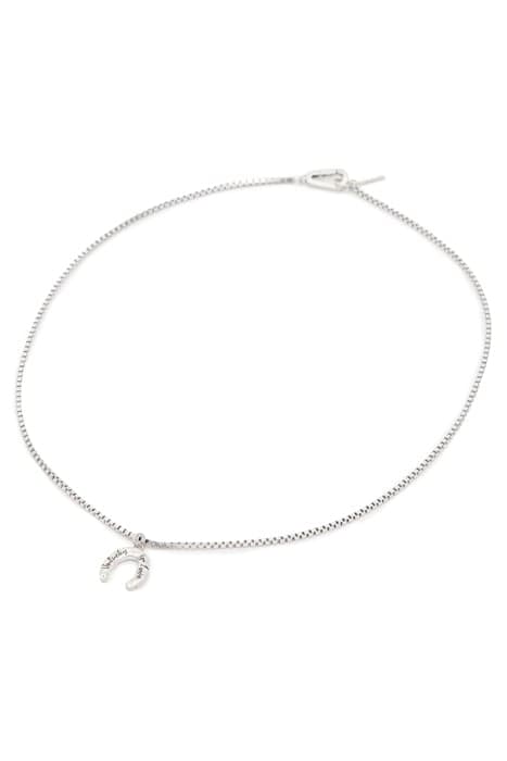 HORSESHOE NECKLACE WARM SILVER by AllSaints