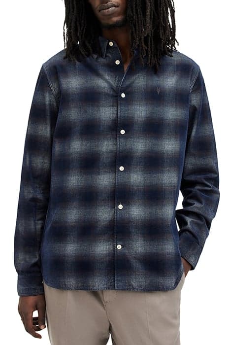 SALINAS LS SHIRT MARINE BLUE by AllSaints