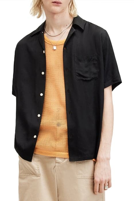 SUNSMIRK SS SHIRT JET BLACK by AllSaints