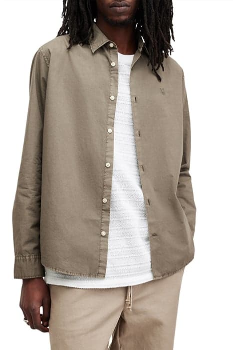 TAHOE LS SHIRT ACRE BROWN by AllSaints