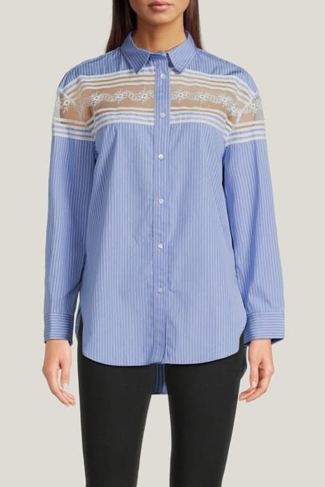 LONG SLEEVED TOP BLUE by Sandro