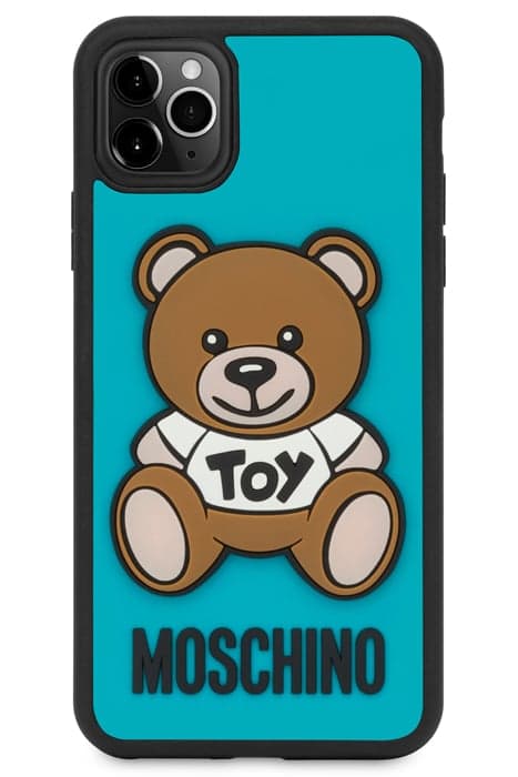 IPHONE XI PRO MOSCHINO TEDDY BEAR COVER BLUE by Moschino