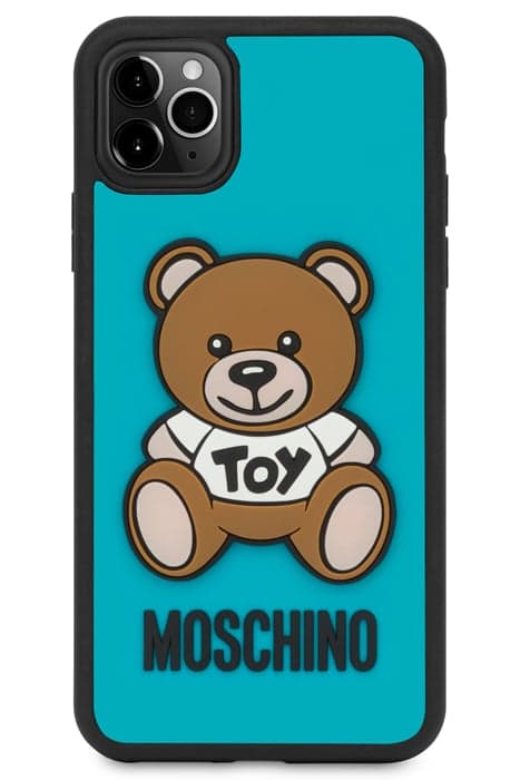 MOSCHINO TEDDY BEAR IPHONE XI PRO MAX COVER BLUE by Moschino